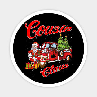 Cousin Claus Santa Car Christmas Funny Awesome Gift Magnet